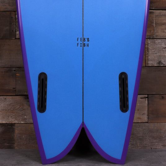 Channel Islands Feb's Fish 5'7 × 20 ½ × 2 7/16 Surfboard - Blue
