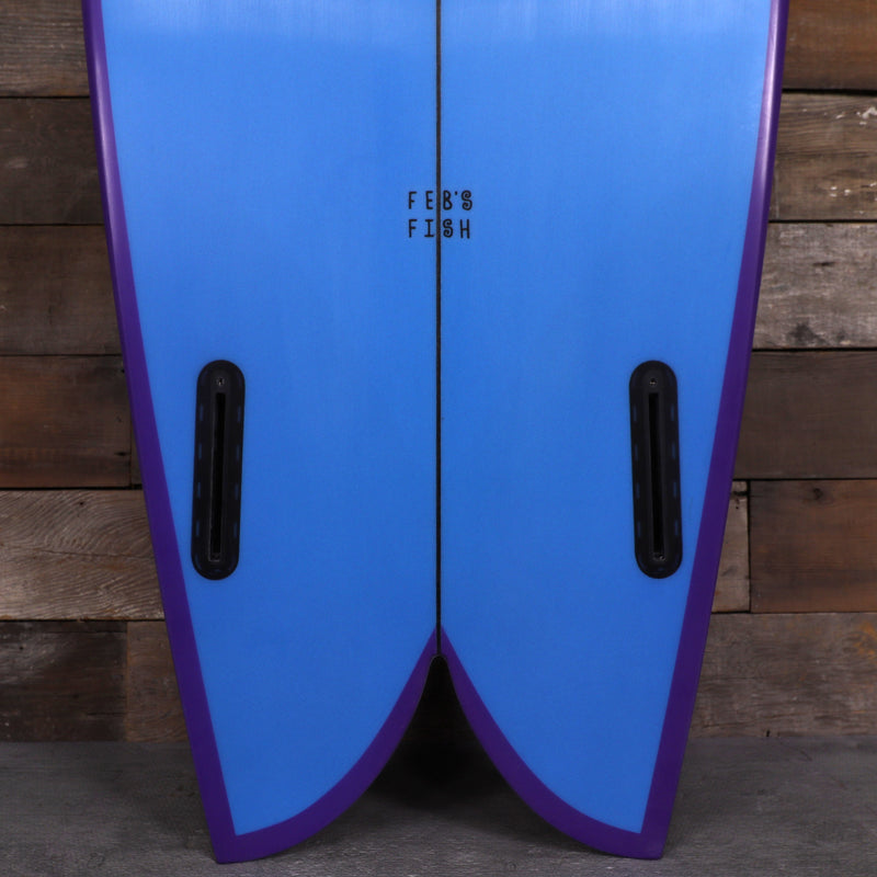 Load image into Gallery viewer, Channel Islands Feb's Fish 5'7 x 20 ½ x 2 7/16 Surfboard - Blue/Purple 3
