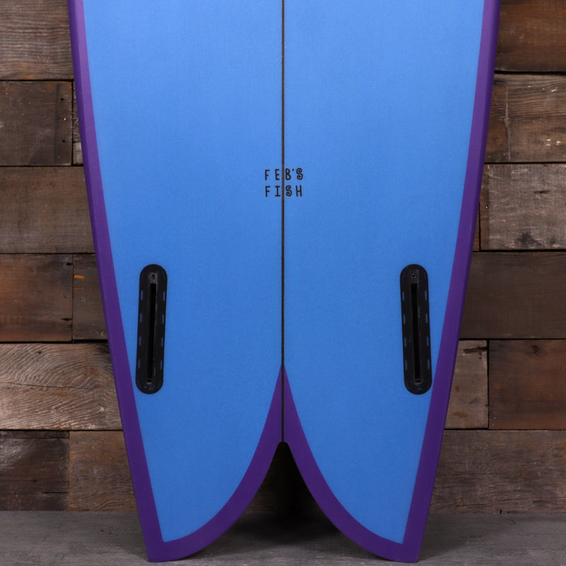 Load image into Gallery viewer, Channel Islands Feb's Fish 5'7 × 20 ½ × 2 7/16 Surfboard - Blue/Purple 3
