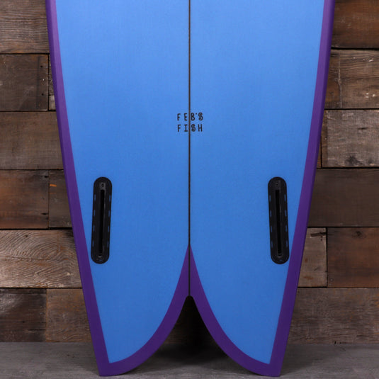 Channel Islands Feb's Fish 5'7 × 20 ½ × 2 7/16 Surfboard - Blue/Purple 3