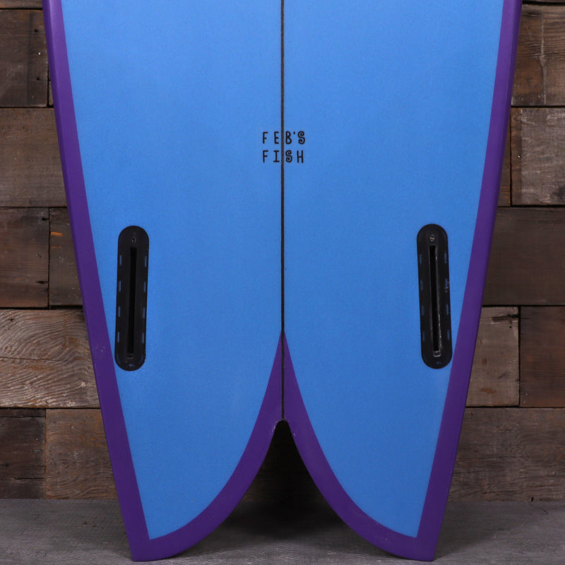Load image into Gallery viewer, Channel Islands Feb's Fish 5'9 × 20 ⅞ × 2 ½ Surfboard - Blue/Purple • REPAIRED 
