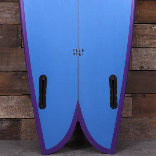 Channel Islands Feb's Fish 5'9 × 20 ⅞ × 2 ½ Surfboard - Blue/Purple • REPAIRED 