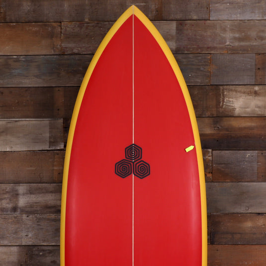 Channel Islands Feb's Fish 6'0 x 21 ¼ x 2 11/16 Surfboard - Red/Yellow • BLEMISH
