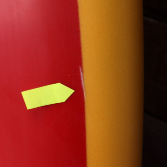 Channel Islands Feb's Fish 6'0 x 21 ¼ x 2 11/16 Surfboard - Red/Yellow • BLEMISH
