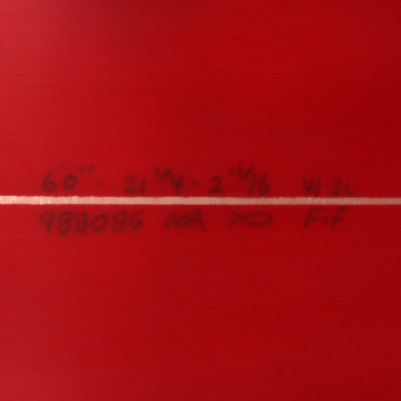 Load image into Gallery viewer, Channel Islands Feb&#39;s Fish 6&#39;0 x 21 ¼ x 2 11/16 Surfboard - Red/Yellow • BLEMISH
