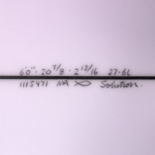 Channel Islands The Solution 6'0 × 20 ⅞ × 2 13/16 Surfboard 4