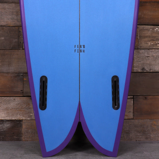 Channel Islands Feb's Fish 6'1 × 21 ½ × 2 ¾ Surfboard - Blue/Purple