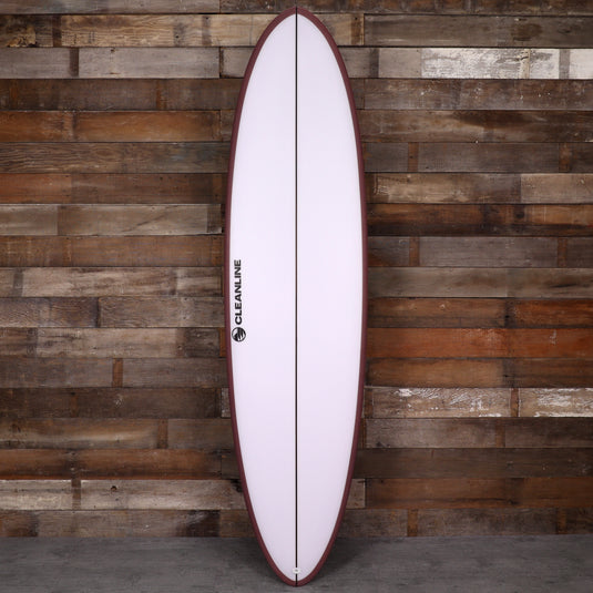 Cleanline 2 + 1 Egg 7'0 × 21 ½ ×2 ⅞ Surfboard - Faded Burgundy