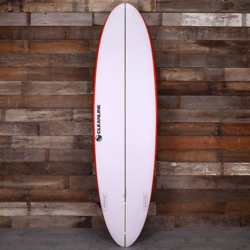 Load image into Gallery viewer, Cleanline 2 + 1 Egg 7'0 × 21 ½ ×2 ⅞ Surfboard - Red
