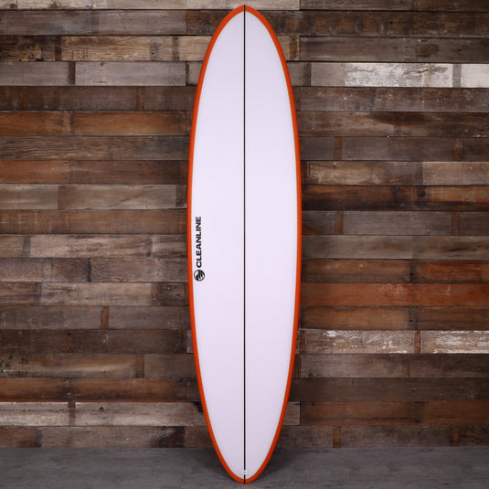 Cleanline 2 + 1 Egg 7'4 × 21 ¾ ×3 Surfboard - Orange