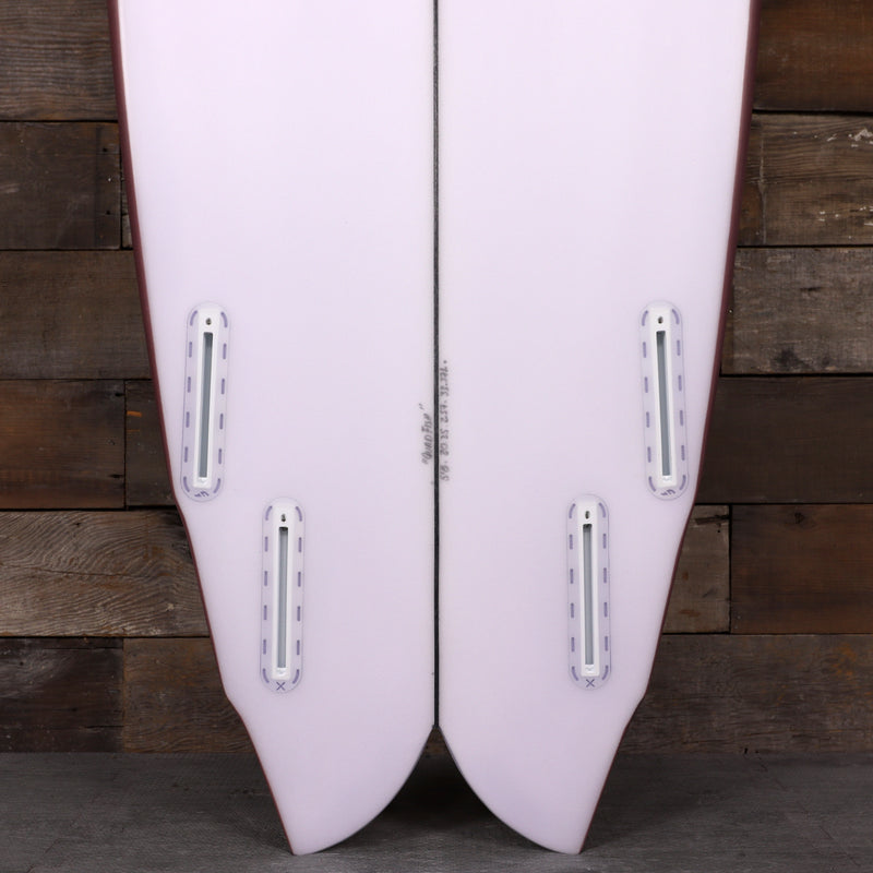 Load image into Gallery viewer, Cleanline Quad Fish 5'8 × 20 ¼ × 2 9/16 Surfboard - Faded Burgundy
