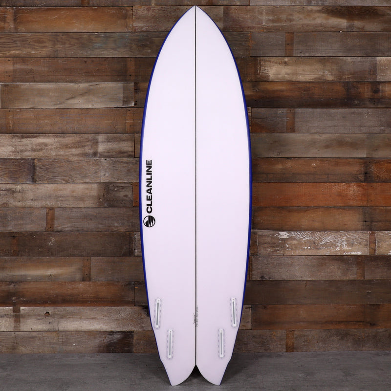 Load image into Gallery viewer, Cleanline Quad Fish 5'10 × 20 ½ × 2 ⅝ Surfboard - Dark Blue 2
