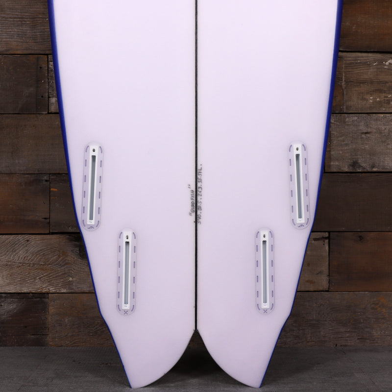 Load image into Gallery viewer, Cleanline Quad Fish 5'10 × 20 ½ × 2 ⅝ Surfboard - Dark Blue 3
