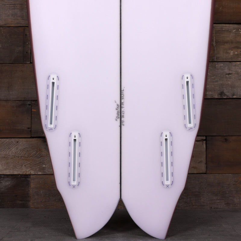 Load image into Gallery viewer, Cleanline Quad Fish 6'0 × 20 ⅝ × 2 11/16 Surfboard - Faded Burgundy
