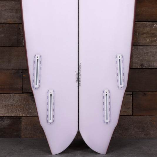 Cleanline Quad Fish 6'2 × 20 ¾ × 2 ¾ Surfboard - Faded Burgundy