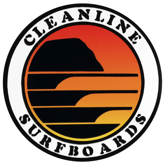 Cleanline Sunset Sticker