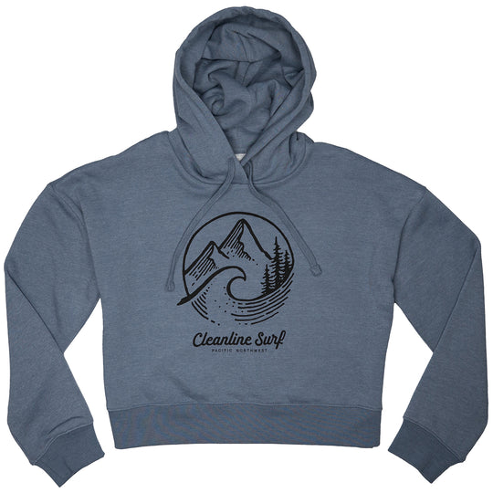 Cleanline Women's PNW Crop Pullover Hoodie