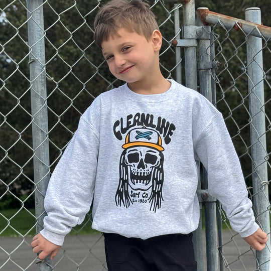 Cleanline Youth Grom Reaper Crew Sweatshirt
