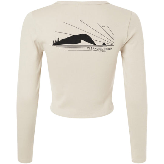 Cleanline Women's Tillamook Rays Long Sleeve Crop Top