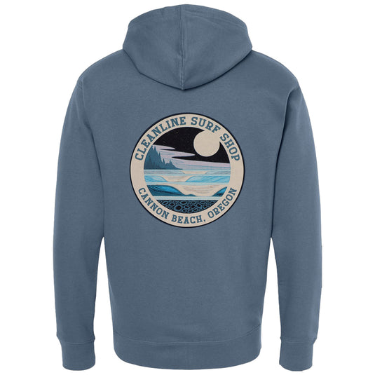 Cleanline Blue Moon Zip-Up Hoodie
