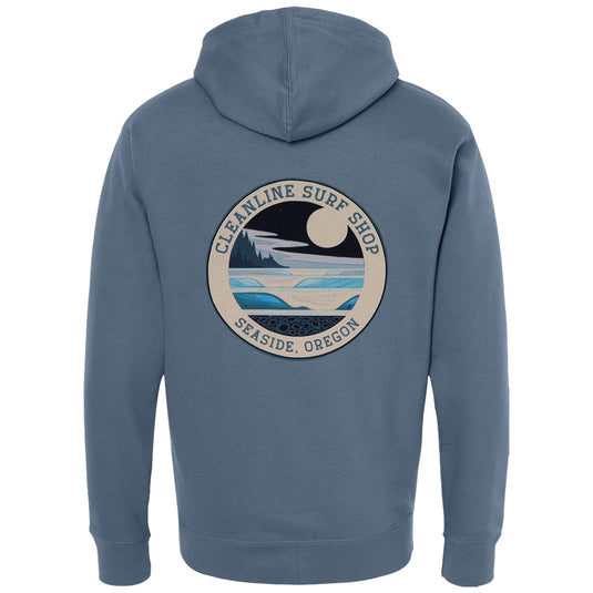 Cleanline Blue Moon Zip-Up Hoodie