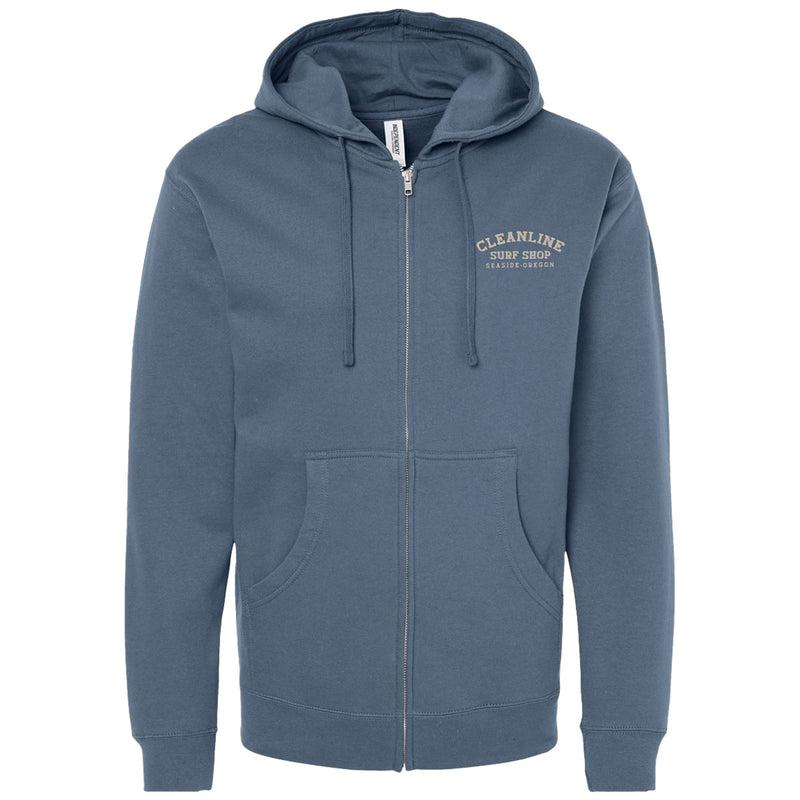 Load image into Gallery viewer, Cleanline Blue Moon Zip-Up Hoodie
