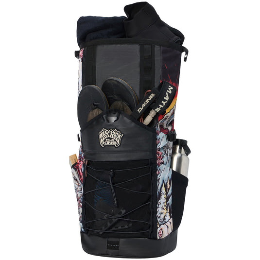 Dakine Mission Surf × Mayhem DLX Wet/Dry Roll-Top Surf Pack Backpack - 35L 3