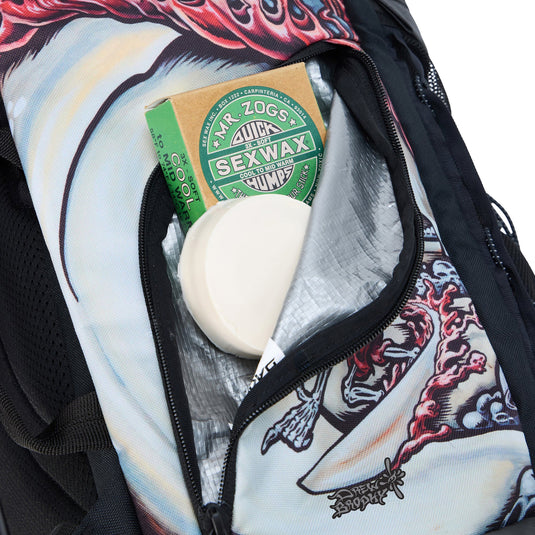 Dakine Mission Surf × Mayhem DLX Wet/Dry Roll-Top Surf Pack Backpack - 35L 4