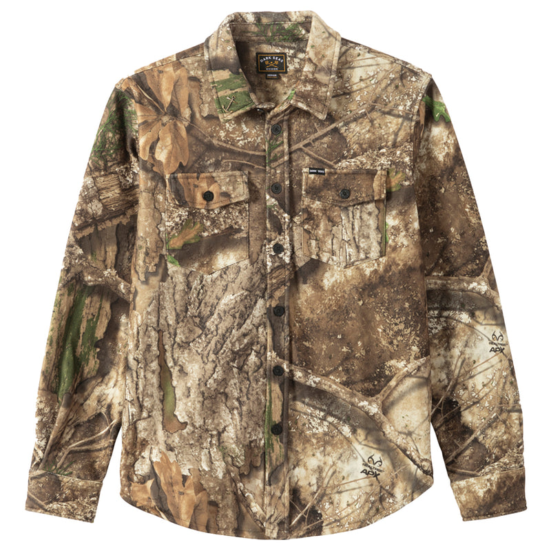 Load image into Gallery viewer, Dark Seas Zulu Realtree Long Sleeve Button-Up Flannel
