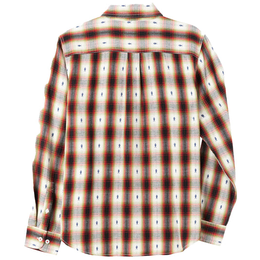 Dark Seas Bishop Long Sleeve Button-Up Flannel Shirt