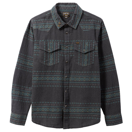 Dark Seas Austin Long Sleeve Button-Up Flannel Shirt