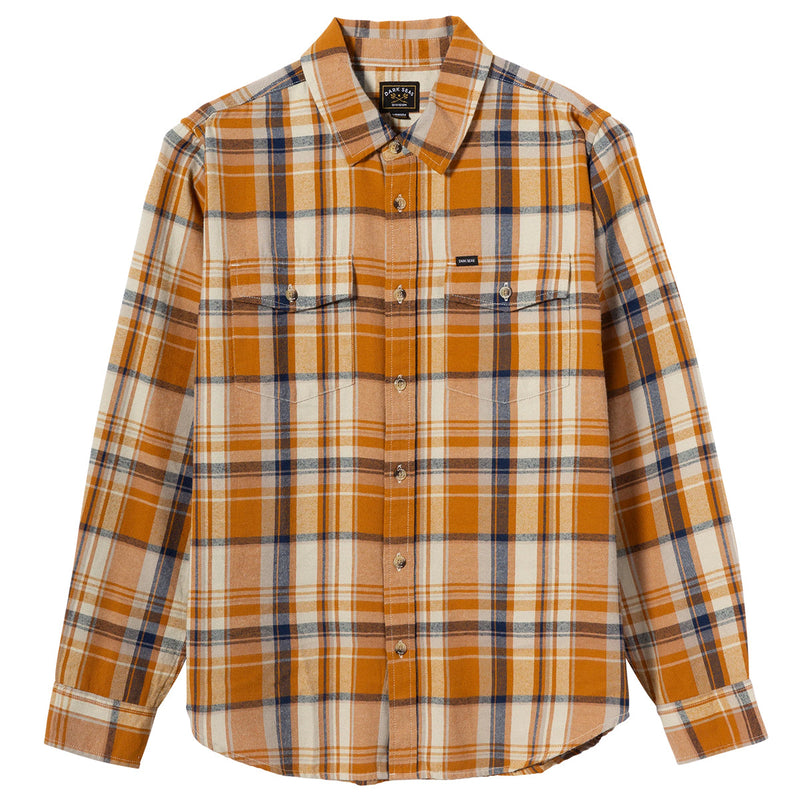 Load image into Gallery viewer, Dark Seas Lowell Long Sleeve Button-Up Flannel Shirt
