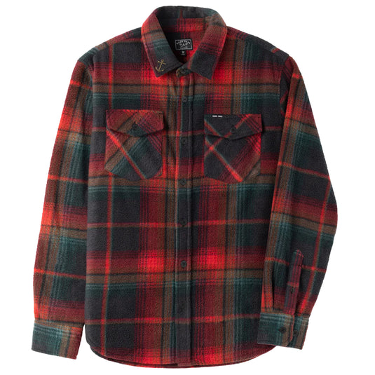 Dark Seas Zulu Long Sleeve Button-Up Flannel - Dark Navy