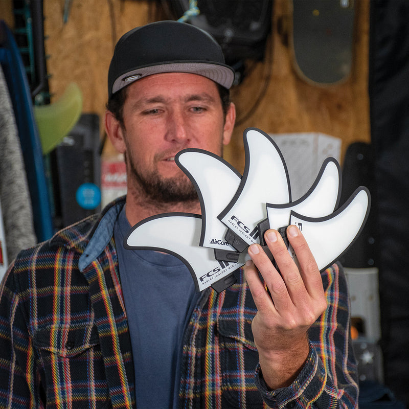 Load image into Gallery viewer, FCS II Harley Ingleby Mid PC + Aircore Tri-Quad Fin Set

