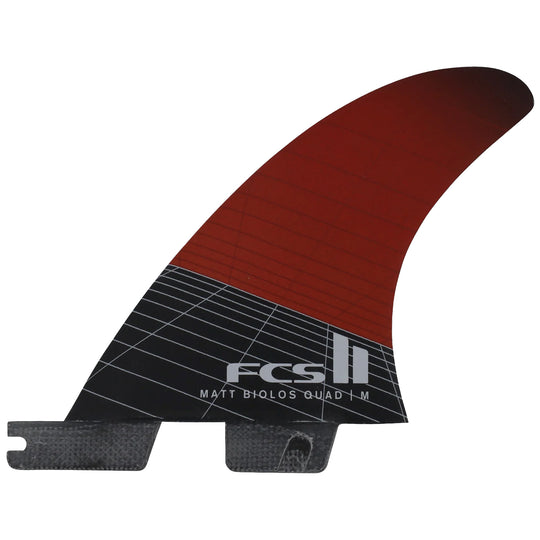 FCS II Matt Biolos MB PC Carbon Quad Rear Fin Set