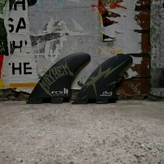 FCS II Mayhem Pivot PC Carbon Tri-Fin Set 3