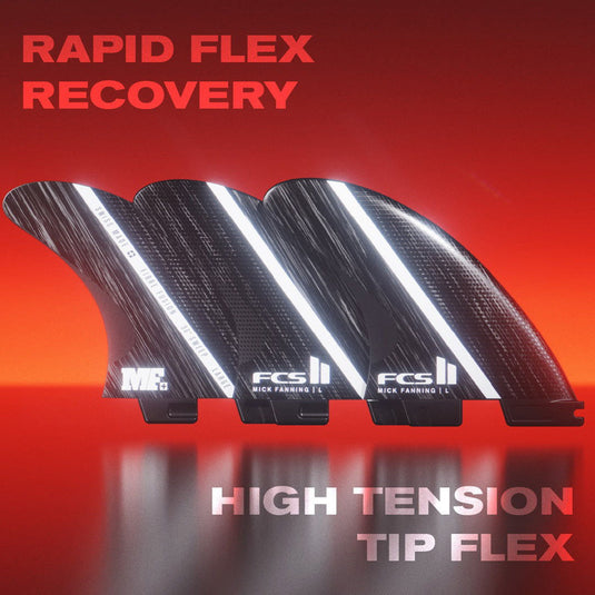 FCS II Mick Fanning Glass Fibre Fusion Tri Fin Set