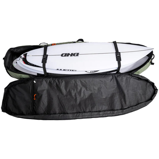 FCS Travel 3W Wheelie Cover 2-3 Shortboard/Fish Travel Surfboard Bag 11