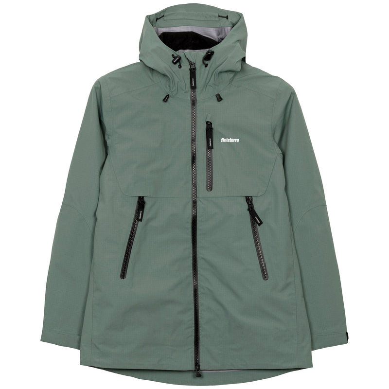 Load image into Gallery viewer, Finisterre Women's Stormbird Waterproof Hooded Zip-Up Jacket 1
