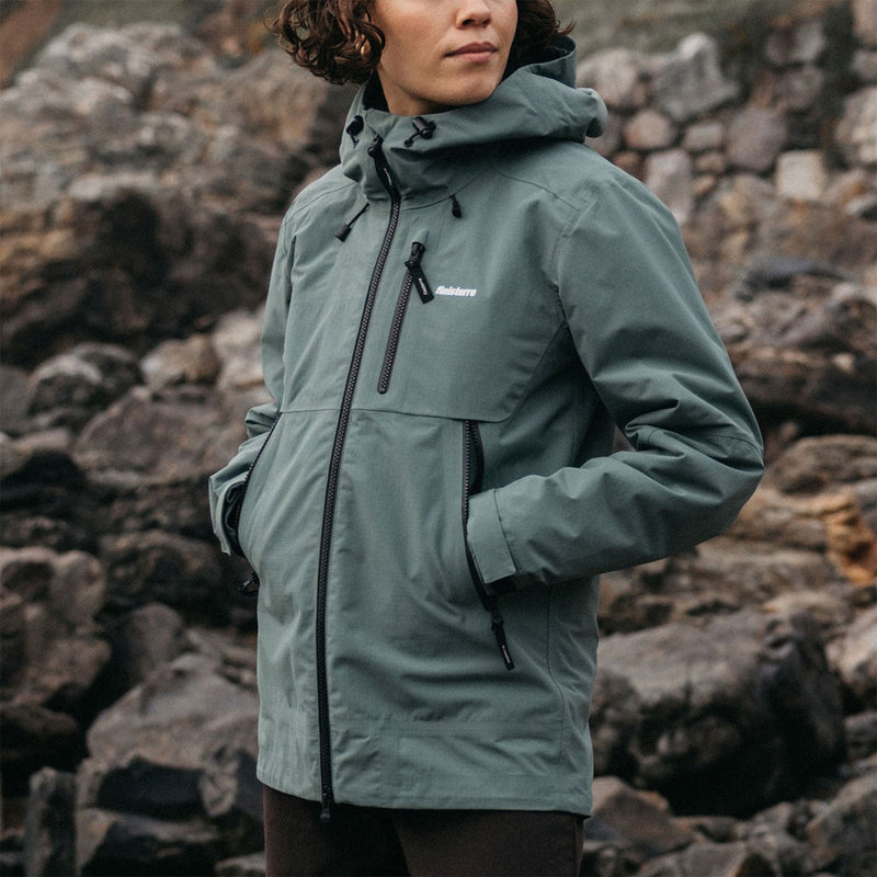 Load image into Gallery viewer, Finisterre Women's Stormbird Waterproof Hooded Zip-Up Jacket 2
