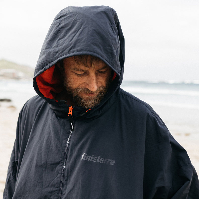 Load image into Gallery viewer, Finisterre Tego Long Sleeve Robe Hooded Changing Poncho
