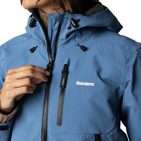 Finisterre Women's Stormbird Waterproof Hooded Zip-Up Jacket 4
