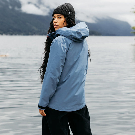 Finisterre Women's Stormbird Waterproof Hooded Zip-Up Jacket 8