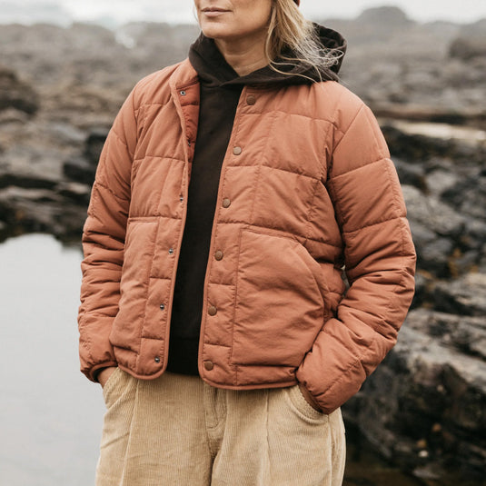 Finisterre Women's Lapwing Insulated Snap-Button Jacket 10
