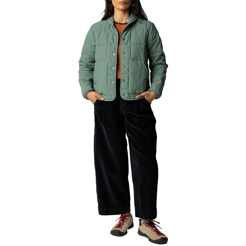 Load image into Gallery viewer, Finisterre Women's Lapwing Insulated Snap-Button Jacket 3
