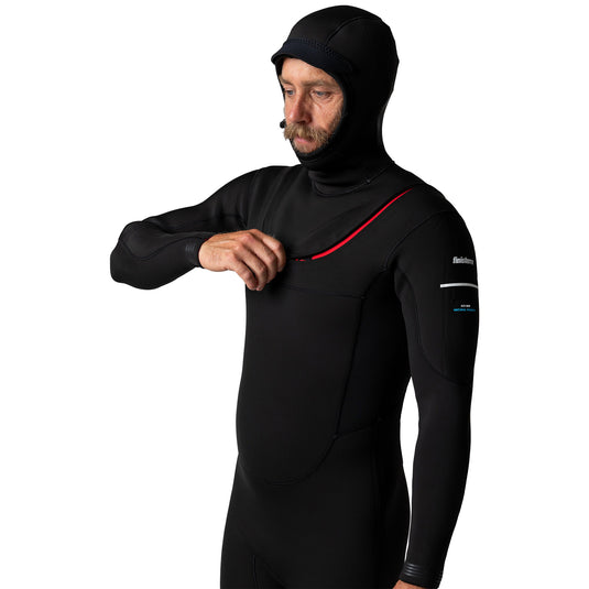 Finisterre Shearwater 4/3 Hooded U-Zip Wetsuit