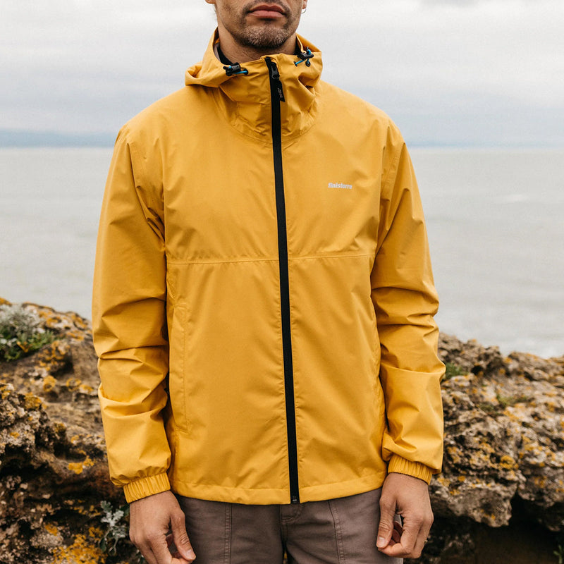 Load image into Gallery viewer, Finisterre Rainbird Waterproof Hooded Zip Jacket - Sun Glow
