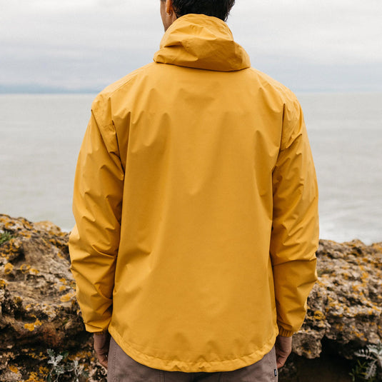 Finisterre Rainbird Waterproof Hooded Zip Jacket - Sun Glow