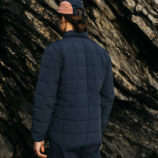 Finisterre Lapwing Long Sleeve Button-Up Shirt - Navy 4