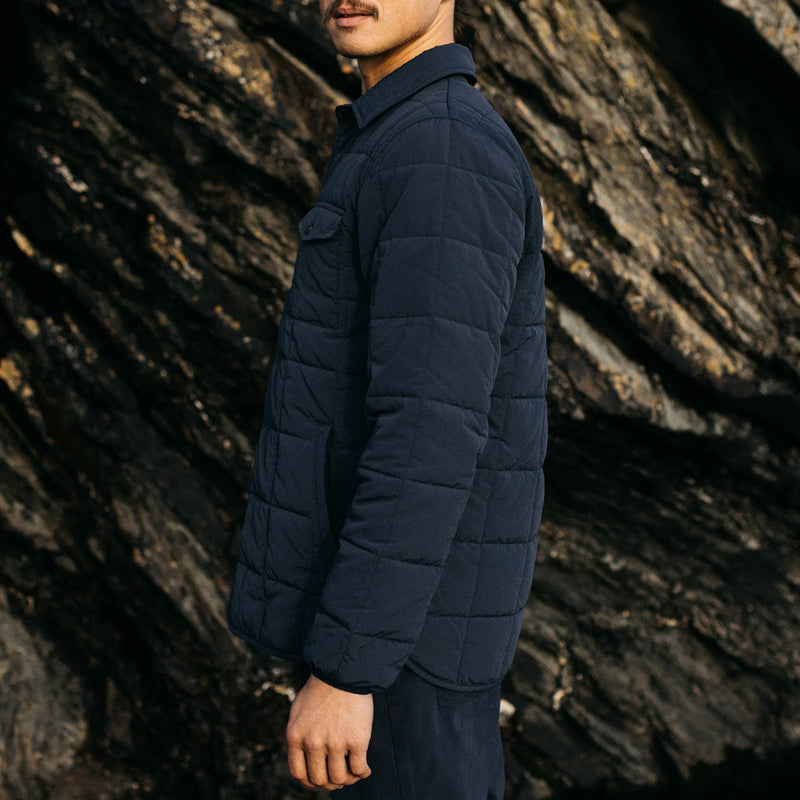 Load image into Gallery viewer, Finisterre Lapwing Long Sleeve Button-Up Shirt - Navy 3
